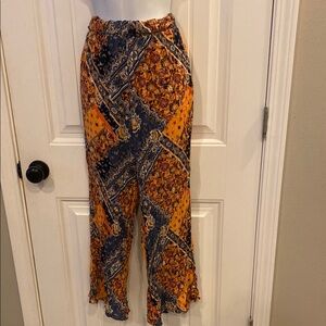 🔥5/$20🔥 Rue21 Orange and Blue Wide Leg Pants